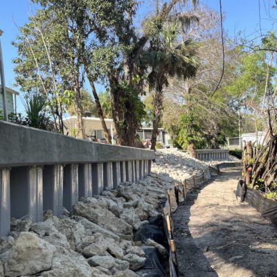 Sea Wall construction from Brine Marine in Tampa Florida