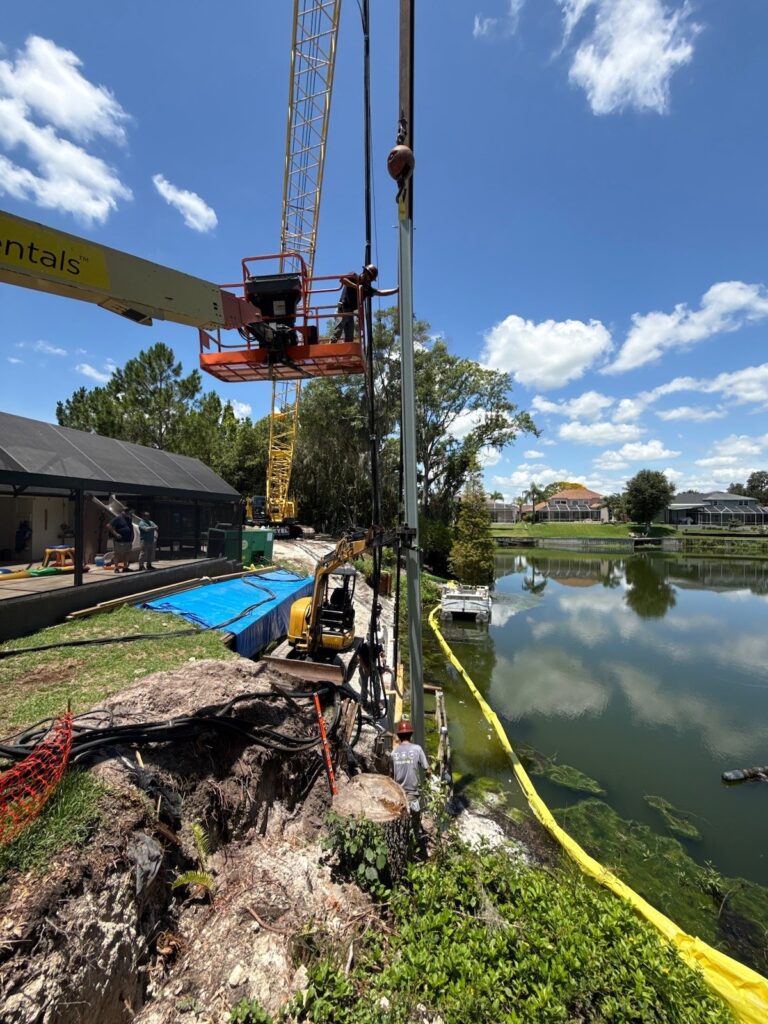 Complex engineering challenges with this seawall